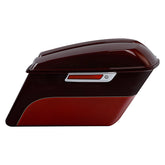 HR3 Mysterious Red Sunglo/ Velocity Red Sunglo Hard Saddlebags (Regular) For 14-23 Harley Touring